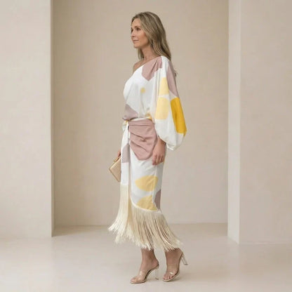 Daniela | Vestido elegante de flecos
